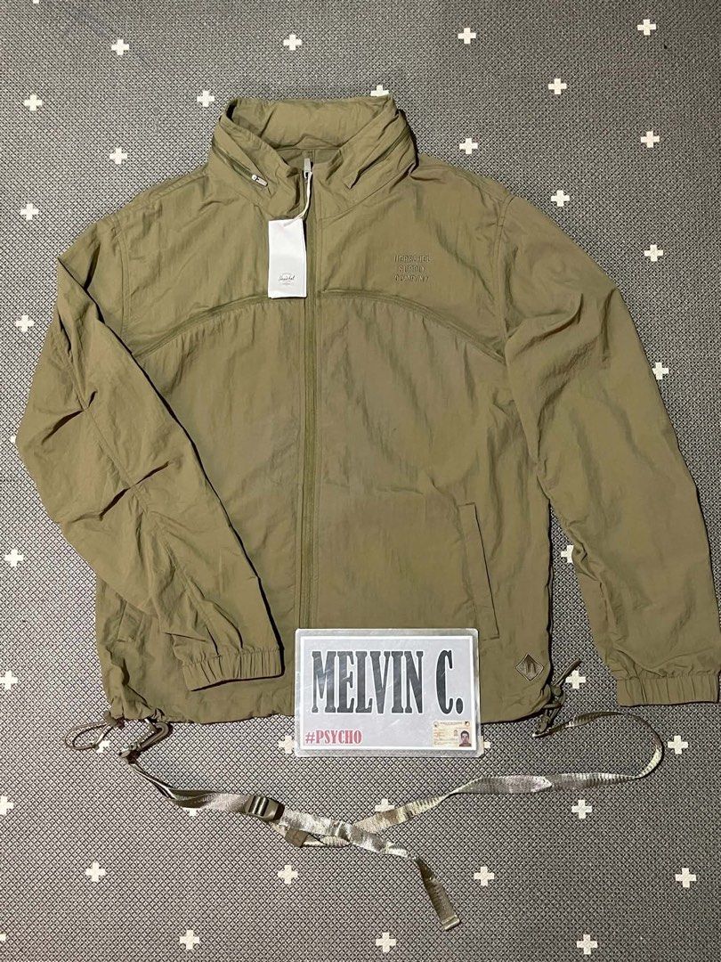 Herschel Supply Co. Zip-Up Windbreaker Jacket (Category: Coats, Jackets and Outerwear) located in Talisay. Submitted by psycho011288 (Listing ID 1470484005, Image 1). Description: FOR SALE‼️👇👇👇 📍HERSCHEL SUPPLY CO. ZIP-Up WINDBREAKER JACKET 📍💯AUTHENTIC / ORIG 📍packable hood 📍can switch to bag/windbreaker 📍Size large on tag ( In actual dimension ) 📍WIDTH: 23.5” 📍LENGTH: 28” 📍BRAND NEW with HANGTAG 📍ACTUAL COLOR: KHAKI / OLIVE GREEN 📍