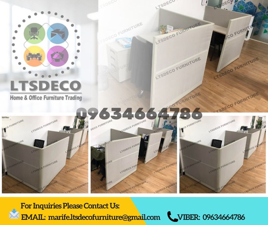 high wall panel divider office partition furnitures (Category: Office Furniture & Fixtures) located in Caloocan City. Submitted by cheska.ltsdeco (Listing ID 1470376209, Image 3). Description: 👉Are you looking for WORKSTATION, MODULAR CUBICLES OFFICE PARTITION, and OFFICE FURNITURE SUPPLIER? LTSDECO Furniture, is direct supplier, manufacturer, and trusted provider of high quality, affordable and durable modular office divider partition, home and