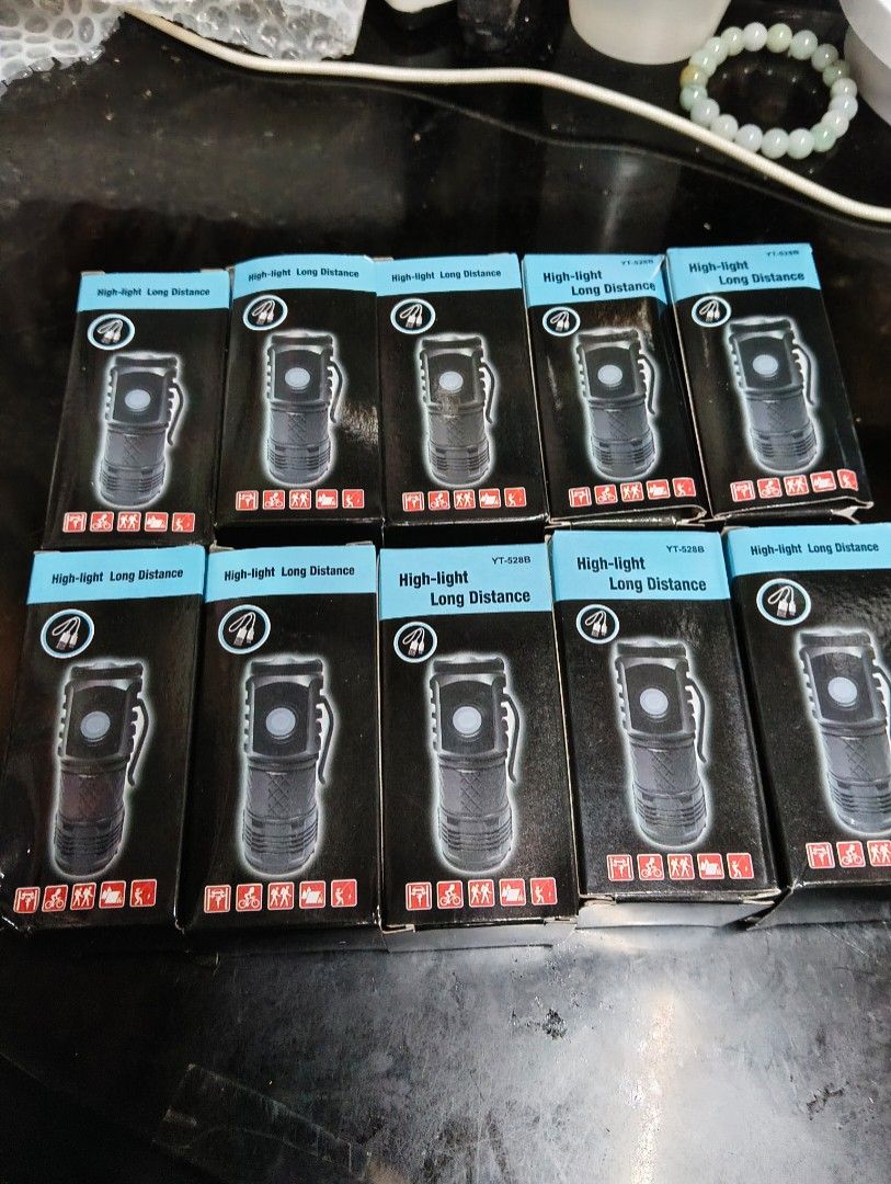 High-Light Long Distance Flashlight YT-528B USB Charging (Category: Lighting) located in Manila. Submitted by dahdahr (Listing ID 1470462929, Image 1). Description: ↛ Condition: Brand new in original box ↛ Power & Charging: 14500 battery with convenient USB charging ↛ Lighting Modes: 5 functions (High light, medium light, low light, flash, SOS) ↛ can provide any proofs ↛ MOP: Cash/Gcash ↛ MOD: LBC, Lalamove, J&T or Pick up ↛ MEET UP: SM Sta.Mesa/