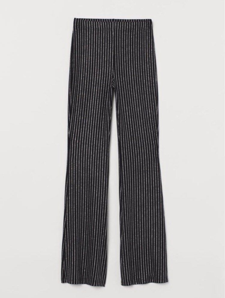 H&M Black Stripe Flare Trouser Sparkle (Category: Other Bottoms) located in Binan City. Submitted by myprelovedhaul (Listing ID 1470483079, Image 1). Description: Last price posted! .