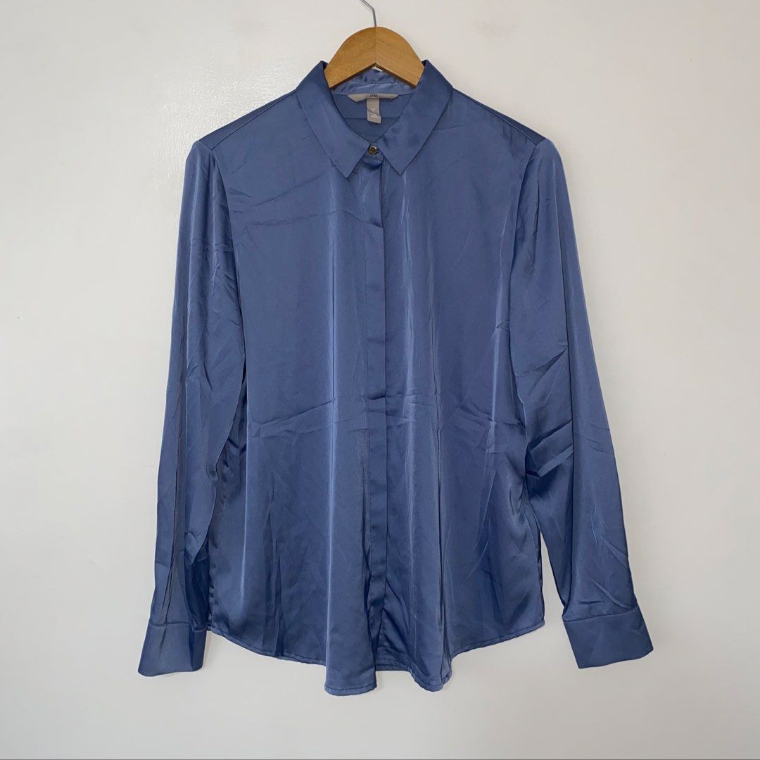 H&M satin long sleeve top (Category: Longsleeves) located in San Jose del Monte. Submitted by mamiracky (Listing ID 1470444365, Image 2). Description: .
