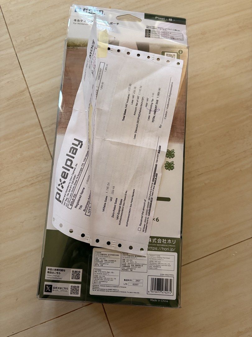 HORI Nintendo Switch 2 Pokemon Bag Pouch (Category: Sling Bags) located in Calamba. Submitted by sana_supreme (Listing ID 1470357420, Image 2). Description: Brand new. Box damaged. Rfs: bought the other design no longer need MOP:Gcash MOD:JNT LOC: Calamba Laguna.