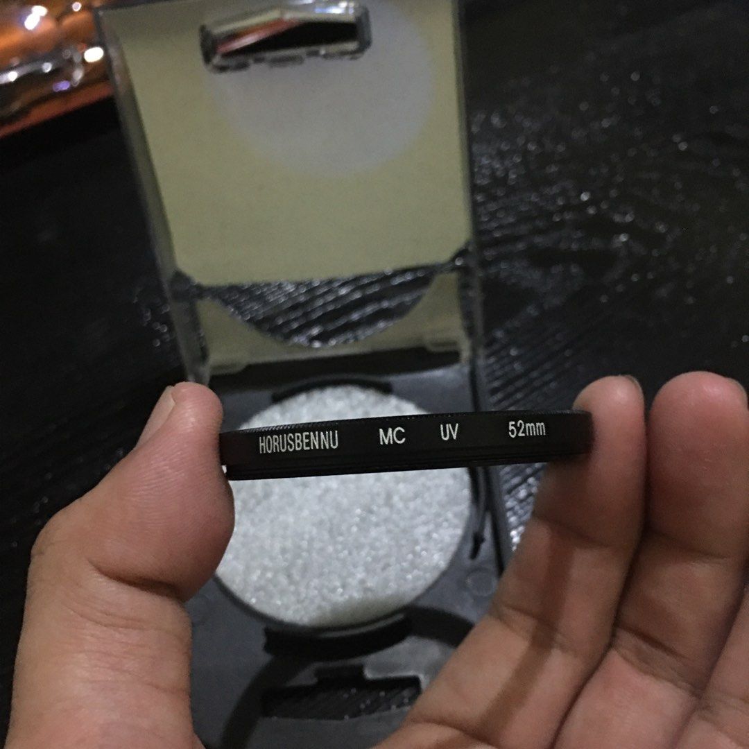 HORUSBENNU MC UV 52mm Filter - Unused (Open Box) (Category: Lens & Kits) located in Makati City. Submitted by tasteofluxury (Listing ID 1470467879, Image 3). Description: HORUSBENNU MC UV 52mm Filter - Unused (Open Box) Opened only to check. Never used/mounted. Size: 52mm Multi-Coated UV - for lens protection & reduces haze No scratches, no fungus, clean glass Comes with original case/box RFS: Wrong size / extra PM if interested. Purchase via Lal