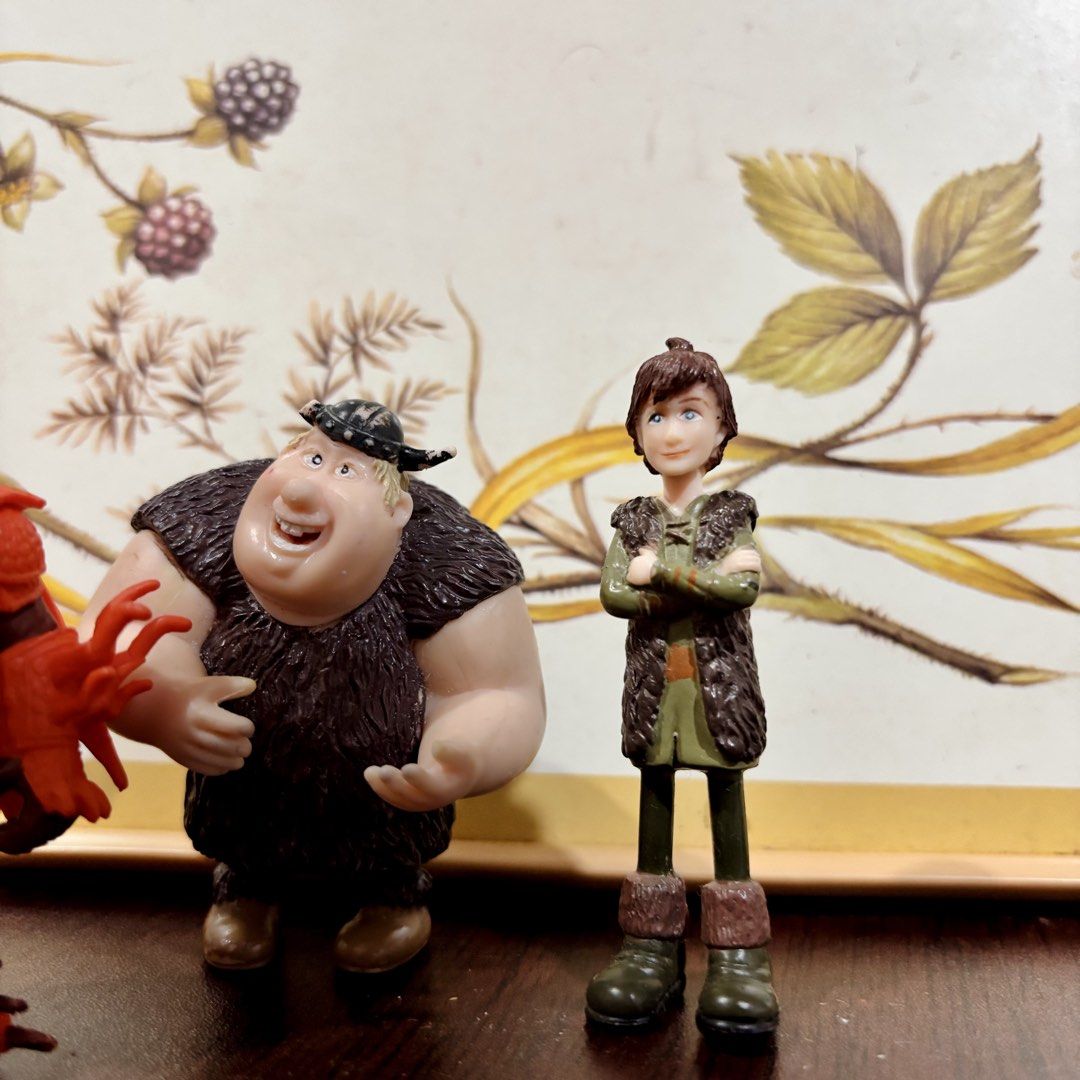 How to Train Your Dragon action figures set (Category: Figurines & Statues) located in Taguig. Submitted by sunnyplaythingsph (Listing ID 1470508202, Image 3). Description: - Set of 3 How to Train Your Dragon action figures - Includes Hiccup in green tunic, Fishlegs with winged helmet, and a warrior in red dragon scale armor - Detailed armor design and facial features - Stands upright on flat surfaces - Great collectibles for movie and series fan