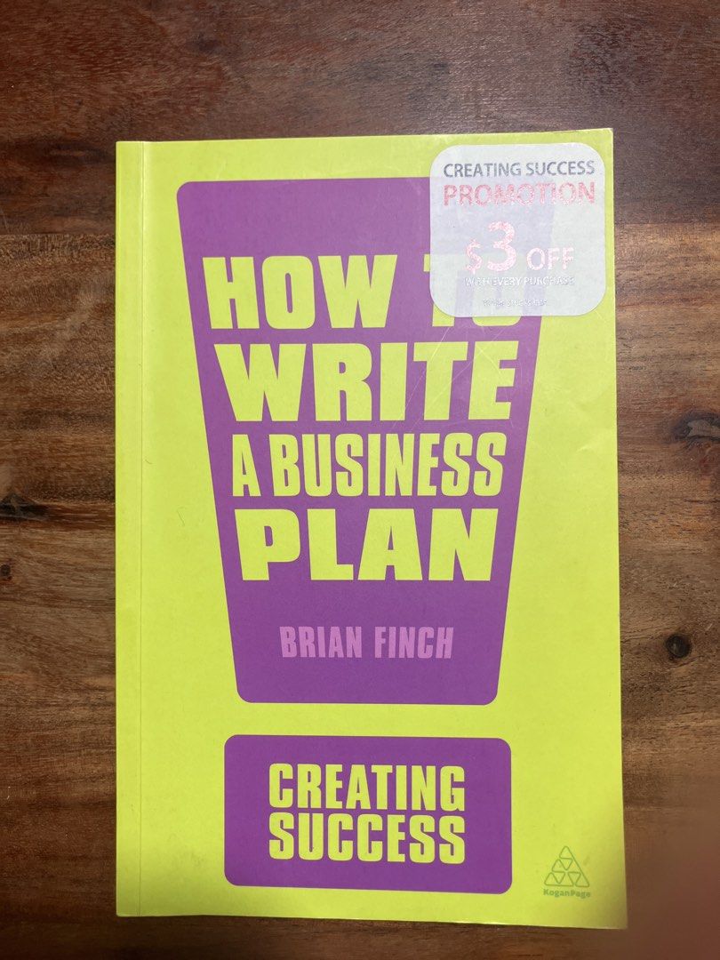How To Write A Business Plan by Brian Finch, Hobbies & Lifestyle, Books ...