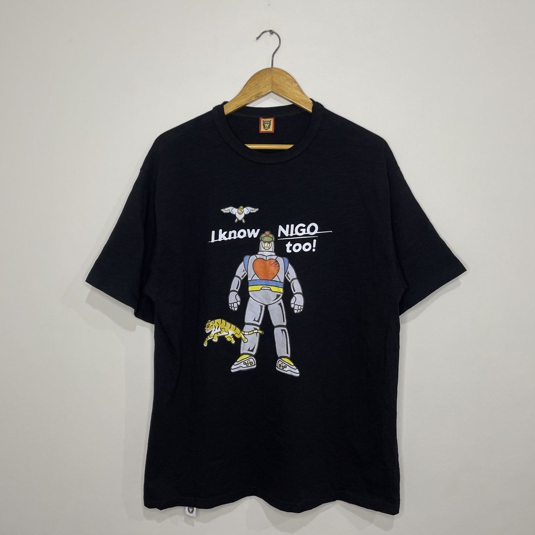 Human Made I Know Nigo Too (Category: Tshirts & Polo Shirts ) located in Manila. Submitted by saintjohnn (Listing ID 1470395758, Image 2). Description: Human Made I Know Nigo Too Size: Large Length: 29" Width: 23" No Issue Excellent Condition ₱3,500.