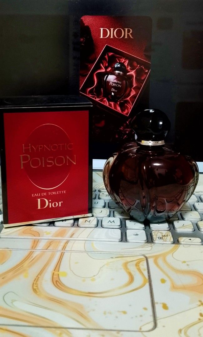 Hypnotic Poison DiorEDT 50ml (Category: Luxury Accessories) located in Cabanatuan. Submitted by miss.maia (Listing ID 1470424259, Image 2). Description: Brand: Christian Dior 50ml Line: Hypnotic Poison Type: Eau de Toilette / Eau de Parfum Scent Profile: An oriental vanilla fragrance featuring warm, sweet, and voluptuous notes. Key Notes: Includes almond, licorice, jasmine sambac, orange blossom, tonka bean, and vanilla Original price: 9,400++ Se