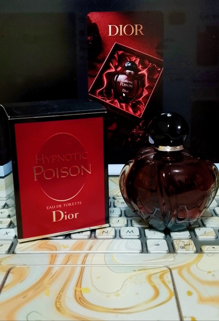 Hypnotic Poison DiorEDT 50ml (Category: Luxury Accessories) located in Cabanatuan. Submitted by miss.maia (Listing ID 1470424259, Image 1). Description: Brand: Christian Dior 50ml Line: Hypnotic Poison Type: Eau de Toilette / Eau de Parfum Scent Profile: An oriental vanilla fragrance featuring warm, sweet, and voluptuous notes. Key Notes: Includes almond, licorice, jasmine sambac, orange blossom, tonka bean, and vanilla Original price: 9,400++ Se