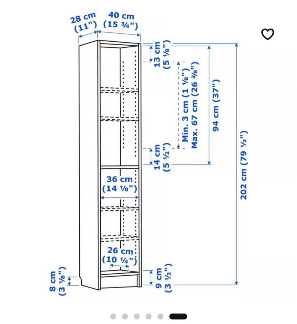 Ikea Billy bookcase with oxberg door - assembled, Furniture & Home ...