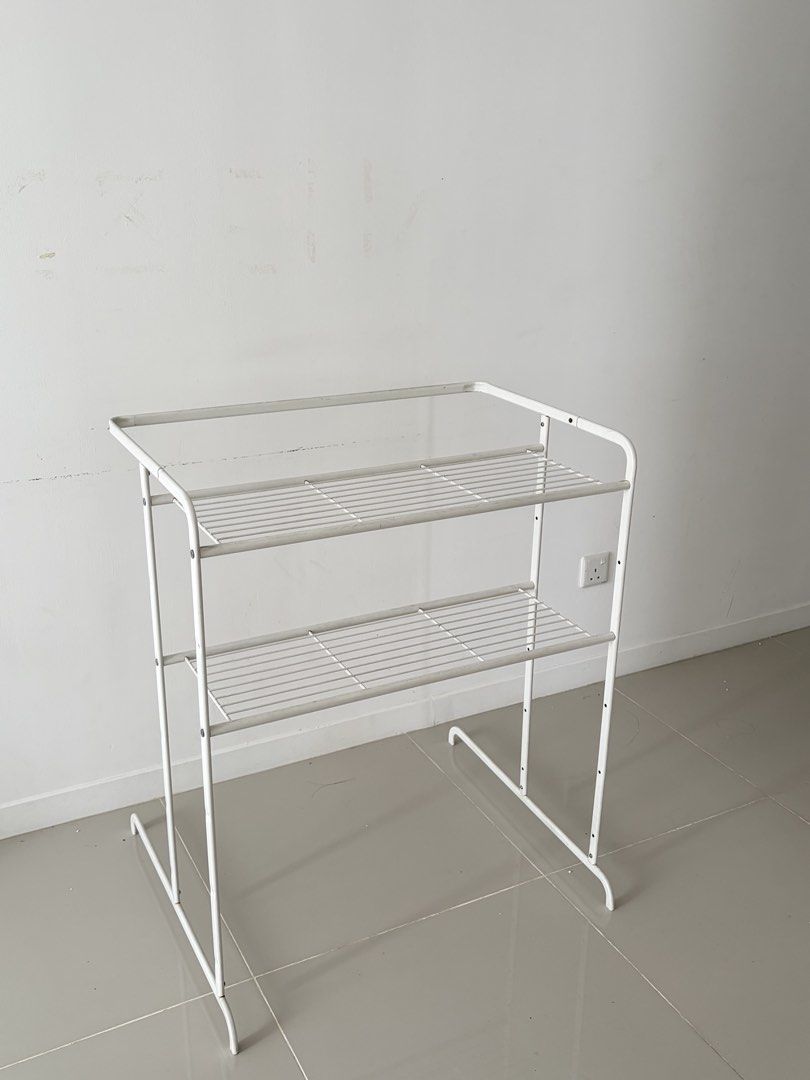 IKEA clothes dry rack, Furniture & Home Living, Furniture, Shelves ...