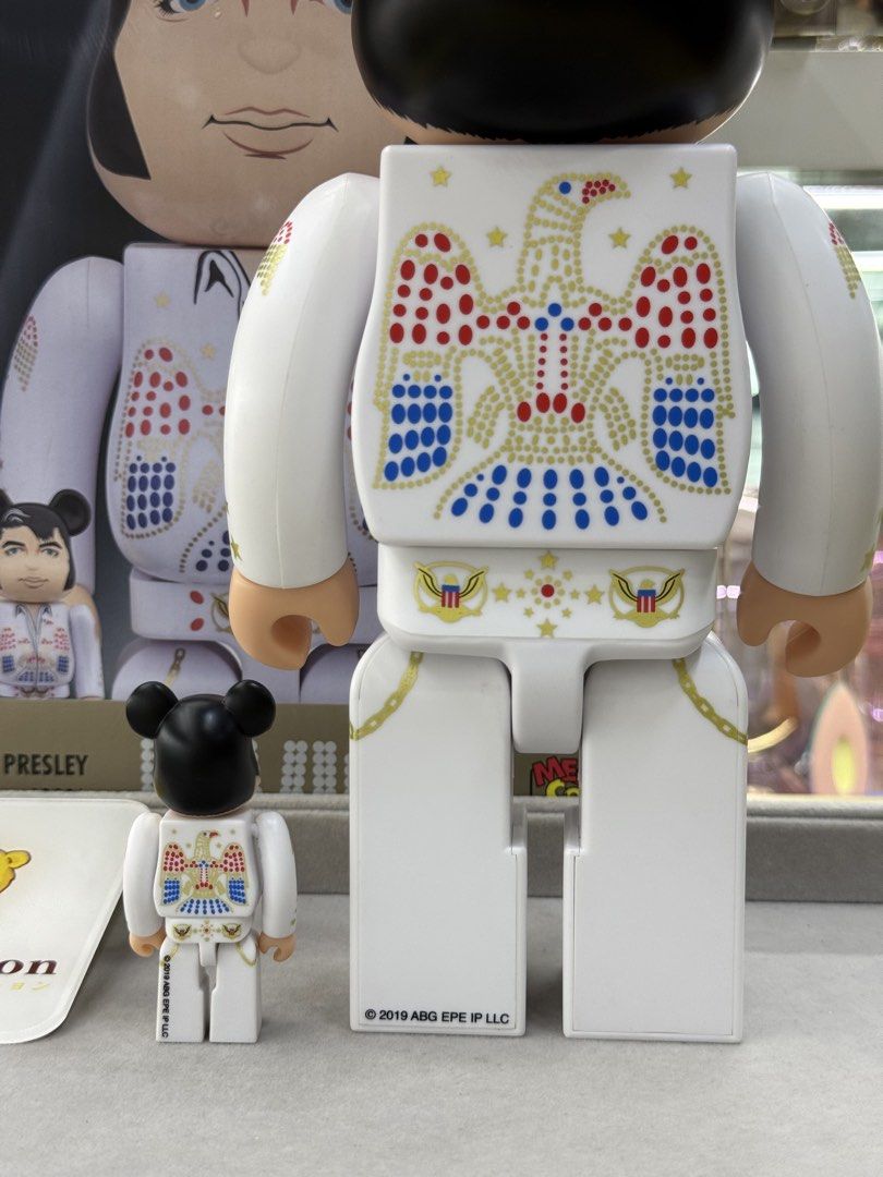 [In Stock] BE@RBRICK x Elvis Presley 100% + 400% Set bearbrick, Toys ...