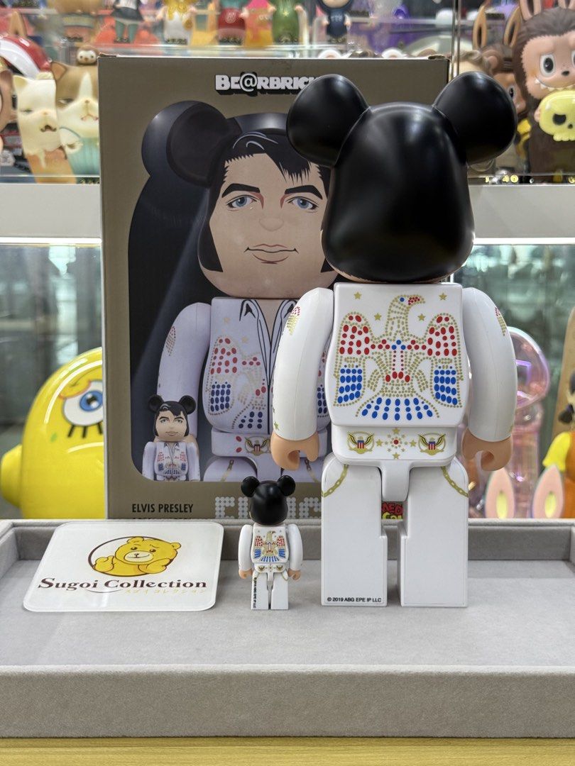[In Stock] BE@RBRICK x Elvis Presley 100% + 400% Set bearbrick, Toys ...