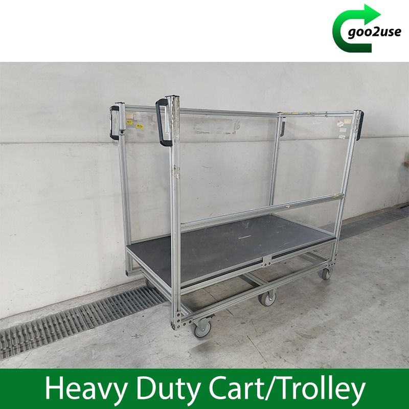 Industrial Aluminum Cart Heavy-Duty Trolley [Goo2use], Furniture & Home ...