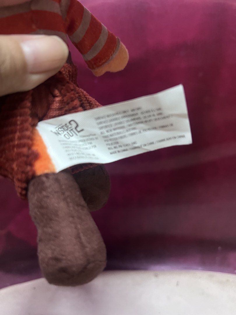 Inside Out 2 Anxiety Plush Toy (Category: Plushies & Soft Toys) located in Bulacan. Submitted by haven_plushie_dolls.888 (Listing ID 1470429051, Image 3). Description: - Authentic Disney Pixar Inside Out 2 Anxiety character plush - Features signature orange spiky hair, striped long-sleeve top, and brown corduroy pants - Wide, panicked embroidered eyes and classic expression - Tush tag attached with official Disney Pixar branding - Clean fabric, s