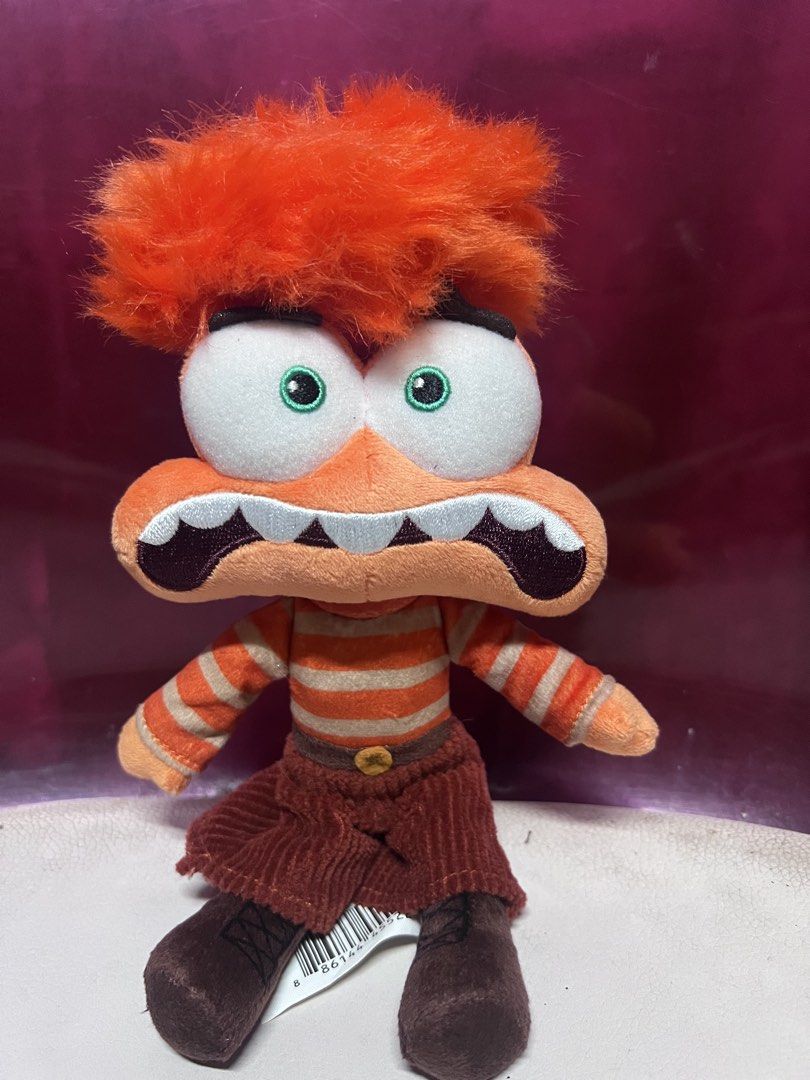 Inside Out 2 Anxiety Plush Toy (Category: Plushies & Soft Toys) located in Bulacan. Submitted by haven_plushie_dolls.888 (Listing ID 1470429051, Image 1). Description: - Authentic Disney Pixar Inside Out 2 Anxiety character plush - Features signature orange spiky hair, striped long-sleeve top, and brown corduroy pants - Wide, panicked embroidered eyes and classic expression - Tush tag attached with official Disney Pixar branding - Clean fabric, s