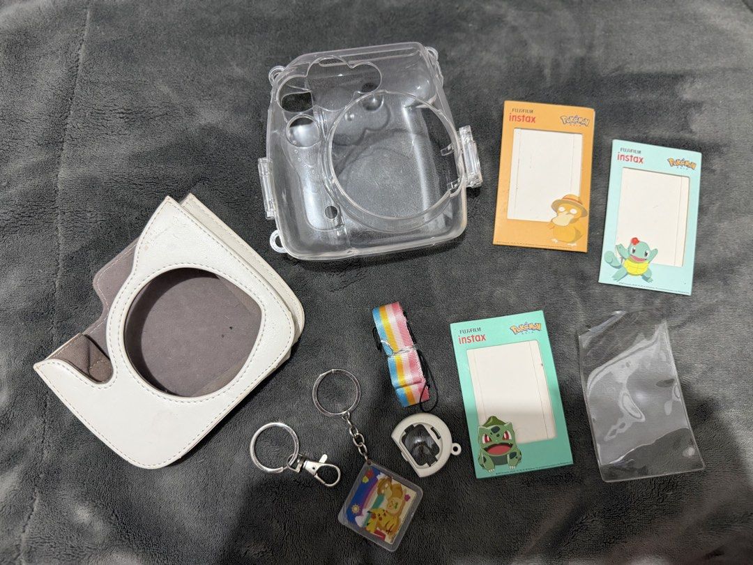 Instax Mini 11 Accessories & Pokemon Magnetic Fridge Frames Bundle (Category: Luxury Accessories) located in Mandaluyong City. Submitted by josa_xox0i8 (Listing ID 1470536649, Image 1). Description: Selling a complete pre-loved Instax Mini camera accessory set bought in the US! Includes cute magnetic Pokémon frames so you can display your Instax photos directly on your fridge or filing cabinet! Perfect for Instax Mini users and Pokémon collectors