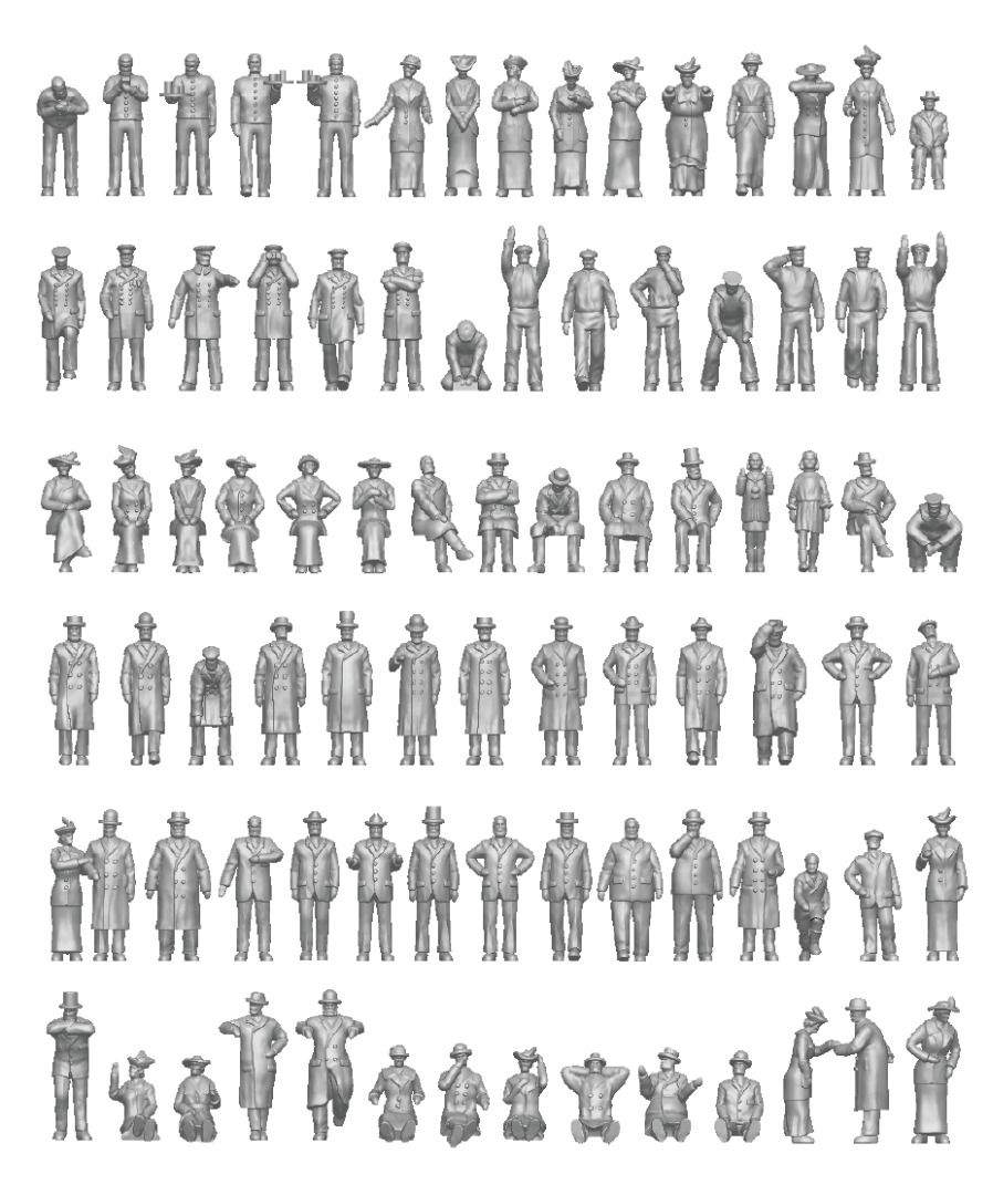 ION MODEL 20th cent. civil ship passengers & crew 1/200, Toys ...