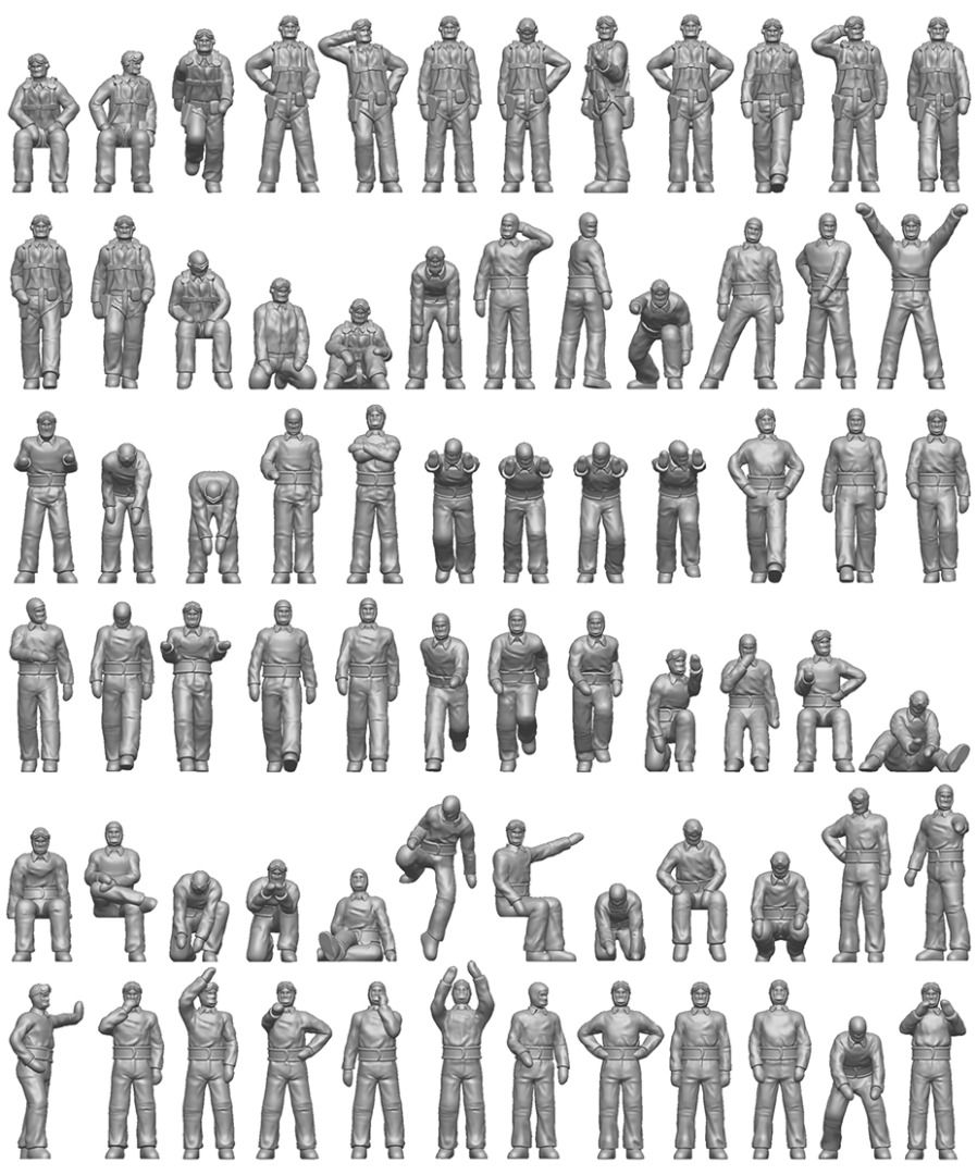 ION MODEL US Navy - Carrier personnel & pilots 1/350 & 1/200, Toys ...