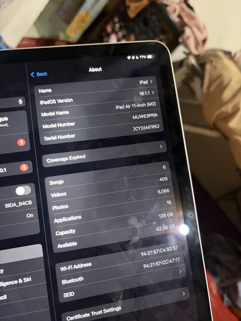 Ipad air 2024 (Category: Other Gadgets) located in Manila. Submitted by joanbve (Listing ID 1470471414, Image 2). Description: .