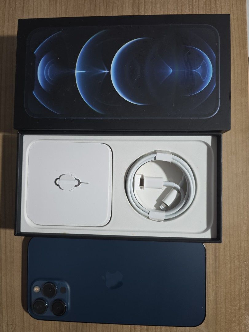 iPhone 12 Pro Max Pacific Blue 256GB, Mobile Phones & Gadgets, Mobile ...