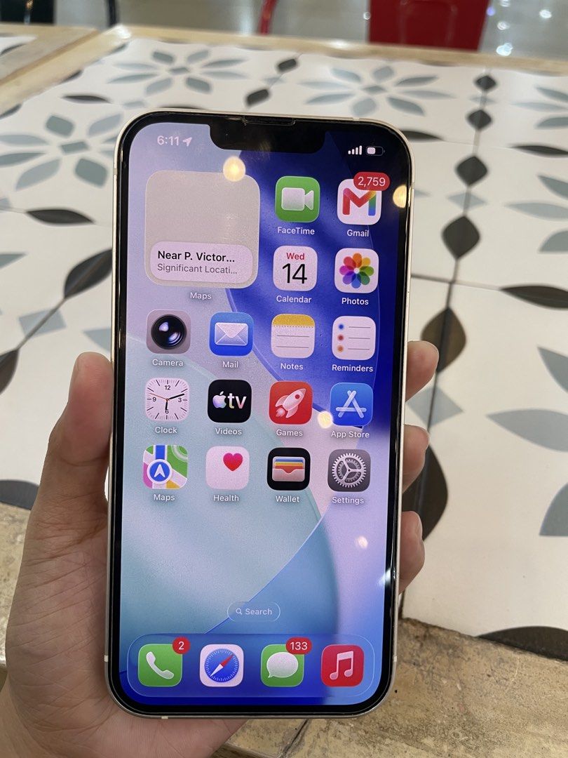 IPHONE 13 (Category: iPhone 13 Series) located in Pateros City. Submitted by fernandez.samanthacenita (Listing ID 1470454908, Image 1). Description: 📱 IPHONE 13 STARLIGHT — ₱15,000 FIXED • 128GB Storage • 91% Battery Health • iOS 26.5 • Face ID Working • True Tone Working • Factory Unlocked (No SIM Restrictions) • With Box • Lady-Owned ⚠️ Issue: Physical mute button is not working but can still be used through AssistiveTouch. 📍 Meet-up Only: Ma