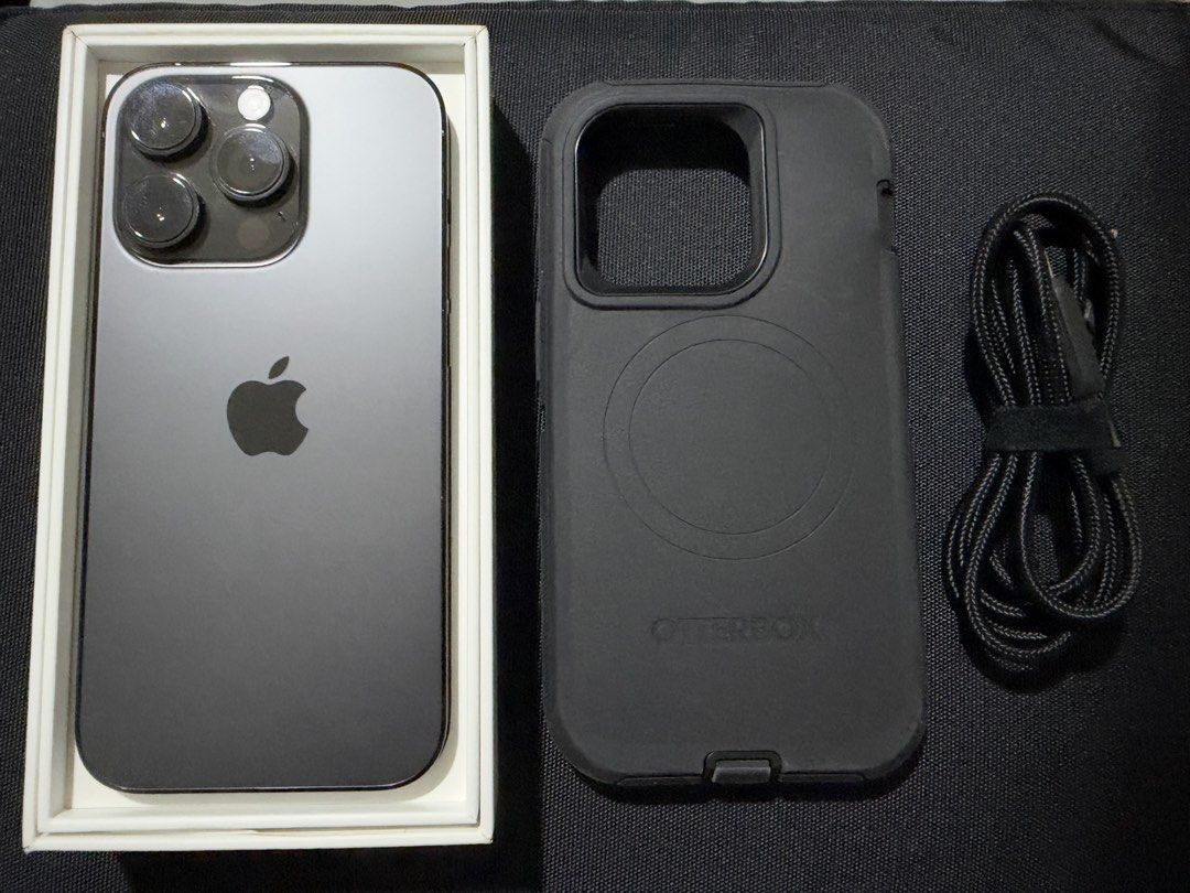 iPhone 14 Pro Space Black 512gb (Category: iPhone 12 Series) located in Marikina City. Submitted by melscloset_ (Listing ID 1470380151, Image 1). Description: • Model: iPhone 14 Pro • Storage: 512GB • Color: Space Black • Originally from Globe, now OPENLINE • Battery Health: 71% INCLUSIONS ✅ iPhone 14 Pro 512GB ✅ Original box ✅ Essager charging cable ✅ OtterBox protective case ✅ Existing tempered glass (due for replacement) Note: Posting for my s