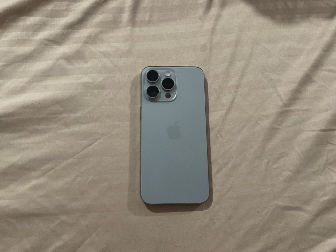 Iphone 15 Pro max (Category: iPhone 15 Series) located in Manila. Submitted by caicrafts (Listing ID 1470461898, Image 2). Description: Dual e-sim (US bought) 80% battery health No issues at all Lady owned With Box, original charging wire RFS: Upgrade .