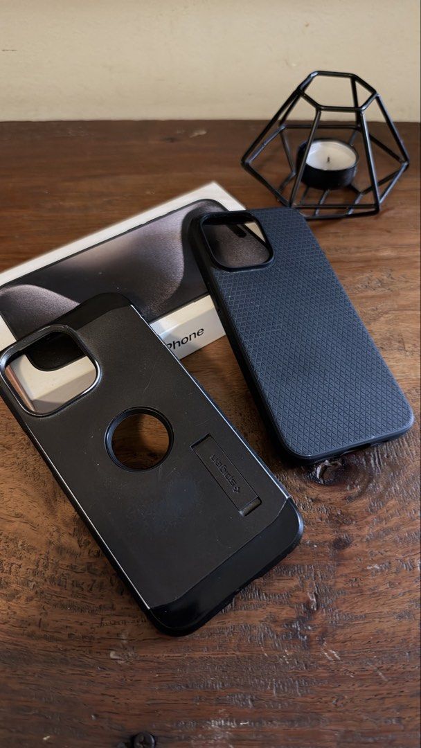 iPhone 15 ProMax Black Titanium 256GB (Category: iPhone 15 Series) located in Manila. Submitted by ridenjive (Listing ID 1470517501, Image 3). Description: Comes with the original box Plus two Spigen cases RFS: Upgraded to iPhone 18 .