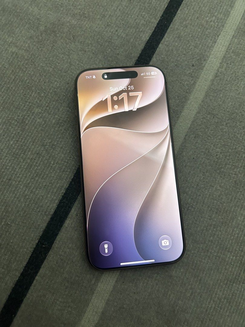 iphone 16 pro 128gb (Category: iPhone 16 Series) located in Manila. Submitted by vin.eb (Listing ID 1470384209, Image 2). Description: IPHONE 16 PRO 128GB DESERT TITANIUM 92% BH | 695 CC SMART LOCKED - local ntc variant ₱35k only only issue: dents sa side and paligid ng isang cam (see pics).