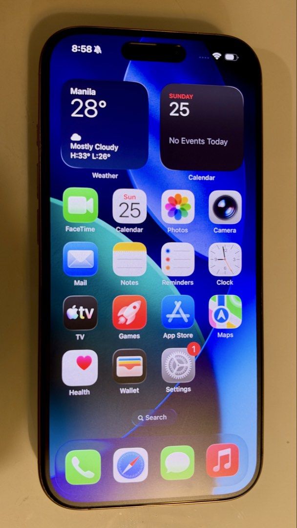 iPhone 16 Pro (Category: iPhone 16 Series) located in Pasig City. Submitted by olx_nashtee (Listing ID 1470512083, Image 2). Description: 256GB Desert Titanium (color) Open-line (unlocked by Globe after lock-up period) Battery Health: 91% No scratches, no dents RFS: Upgraded to a new one Meetup Place : Shangri-La Plaza or Greenfield District Mode of Payment: Bank Transfer or GCash.