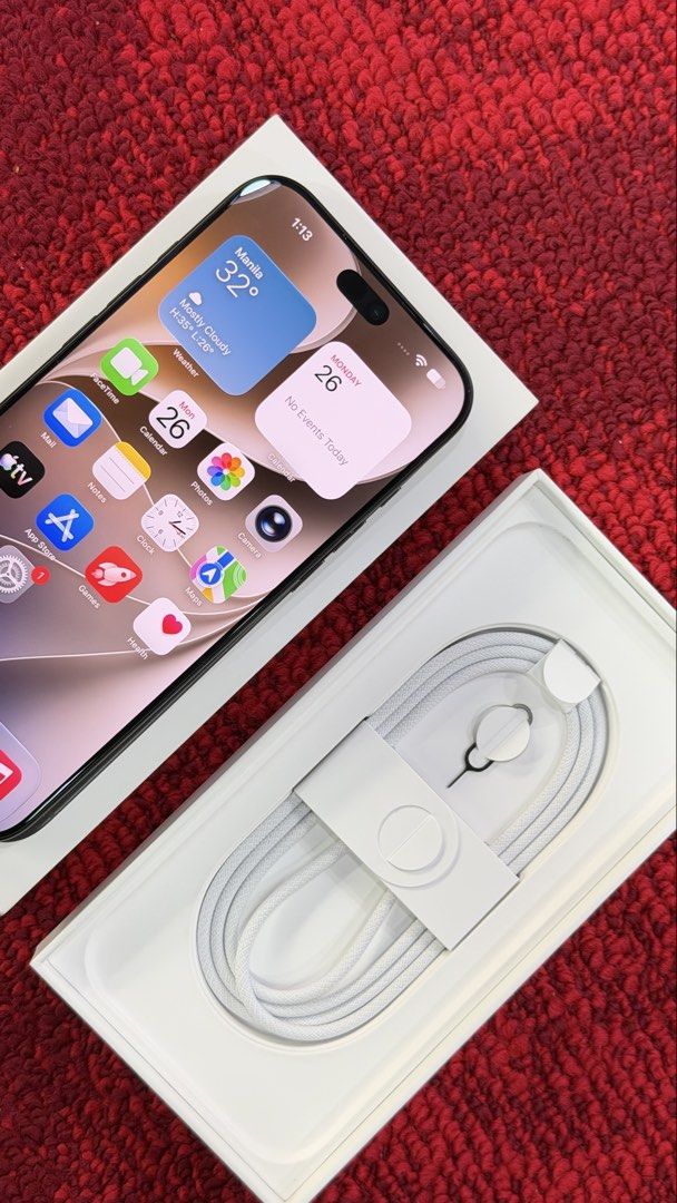 Iphone 18 Pro Max 512gb Black (Category: iPhone 18 Series) located in San Juan City. Submitted by gadgetstationph (Listing ID 1470515042, Image 2). Description: 📱 iPhone 18 Pro Max 512GB – Black 🖤 ✨ 2 Cycle Count 🔋 100% Battery Health 🛡️ Warranty until October 2027 ₱103,000 Like new and ready for its new owner! Message us now for inquiries. 📩 .