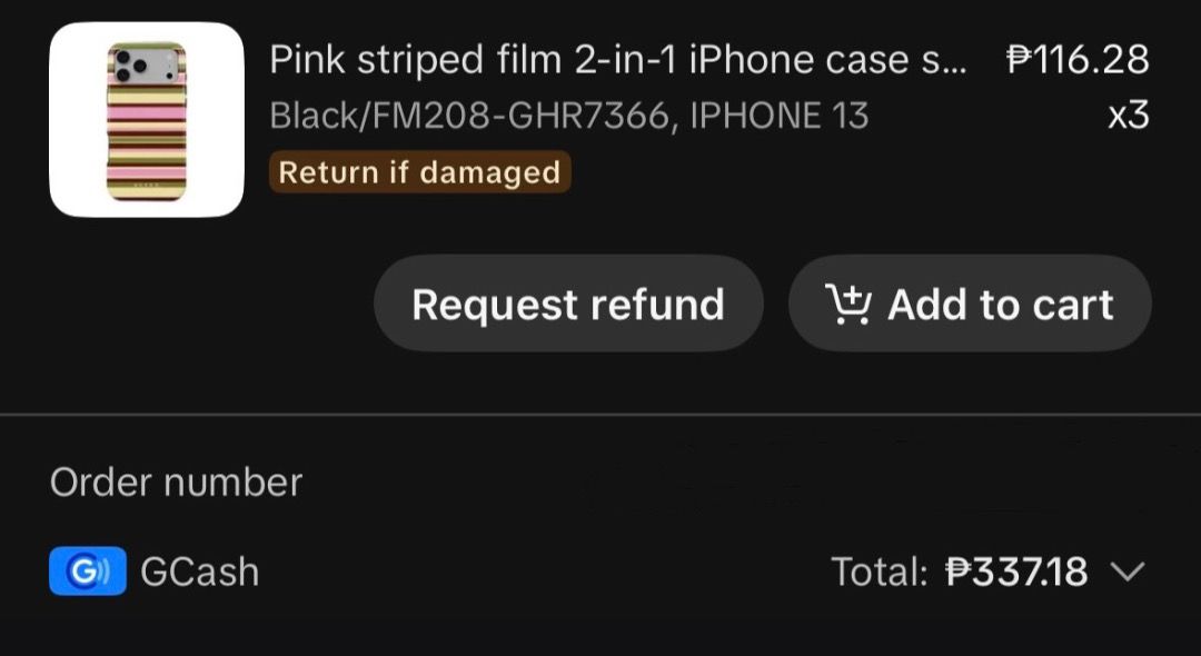 iPhone Case (Category: Everything Else Others) located in Caloocan City. Submitted by whiterrarri (Listing ID 1470540380, Image 2). Description: iphone 13 case stripes.