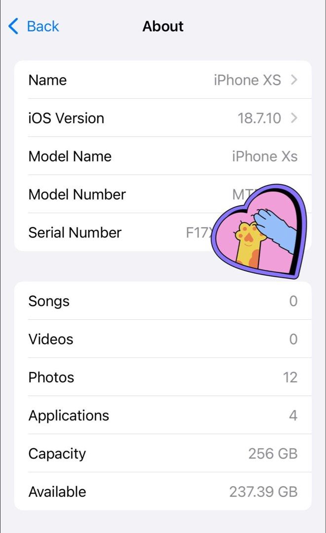 Iphone XS 256gb (Category: iPhone X Series) located in Makati City. Submitted by sellingph_27 (Listing ID 1470533655, Image 3). Description: NO ISSUE!! everything working po true tone ✔️ unli reset ✔️ face id ✔️ apple id ✔️ 91 batt health ✔️ clear camera ✔️ 256gb storage ✔️ no sim restriction✔️ factory unlock✔️ great sounds ✔️ Meet only Makati/ Ortigas/ Mandaluyong .