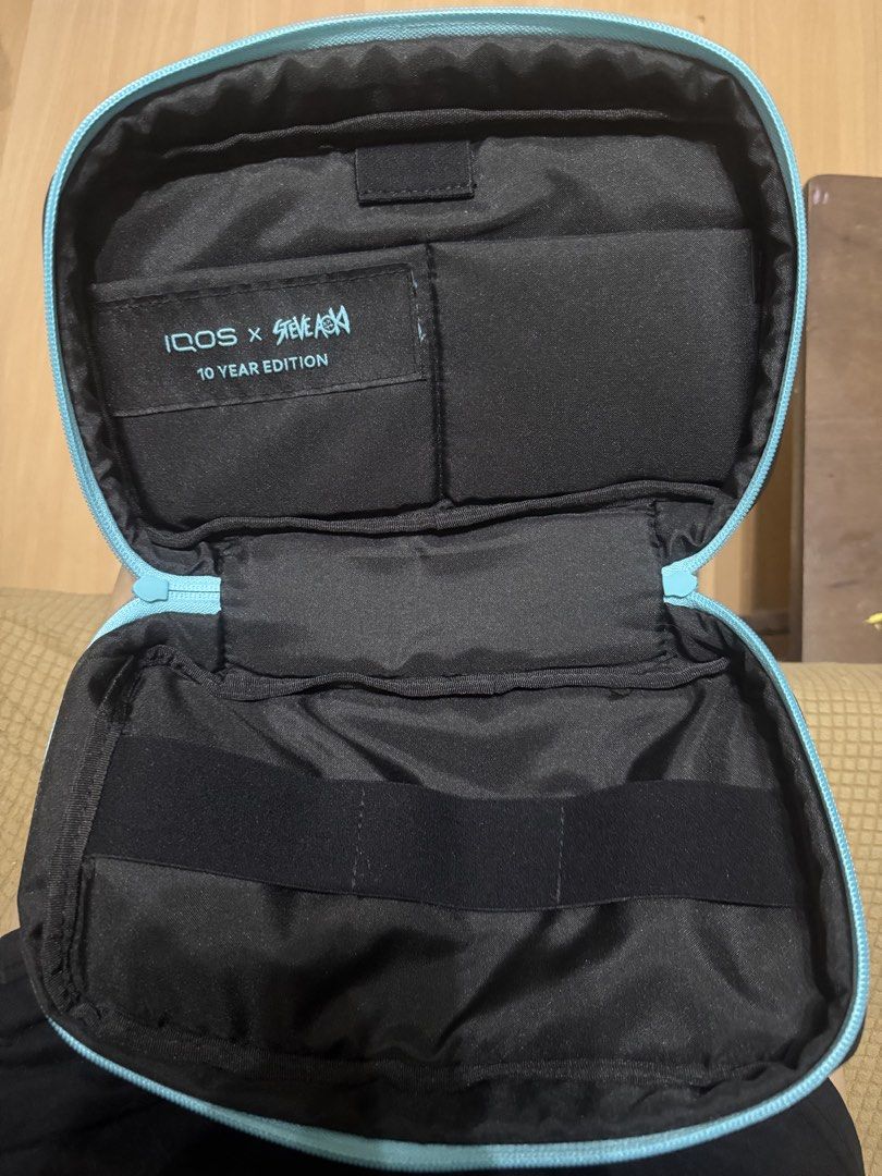 IQOS x Steve Aoki 10 Year Edition Pouch (Category: Purses & Pouches) located in Manila. Submitted by janinefaye16421 (Listing ID 1470483426, Image 3). Description: FOR SALE ‼️ IQOS x Steve Aoki 10th Anniversary Edition Case 🖤🩵 ✨ Brand new / Never used ✨ Limited edition design ✨ Original box accidentally discarded ✨ Case only 💰 ₱800 negotiable 📩 PM if interested! Serious buyers only..