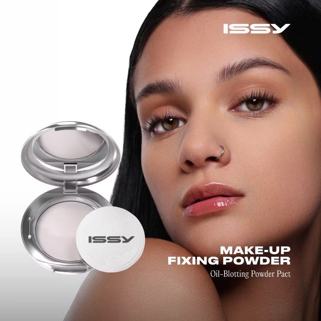 Issy Makeup Fixing Powder (Category: Makeup) located in Quezon City. Submitted by cssybrgn_ (Listing ID 1470546658, Image 2). Description: [Brand New; opened for photos & quality checking only] SRP: 549 - 6.5 g - for all skin tones and skin types - best for retouching, oil-blotting powder - no coverage, no white cast Expiration Date: August 2028.