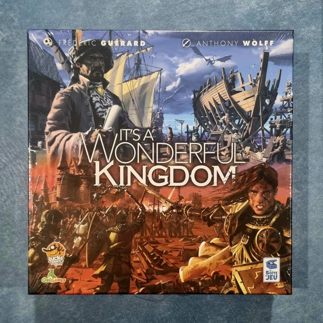 It's A Wonderful Kingdom - Board Game (Category: Board Games & Puzzles) located in Quezon City. Submitted by bored.gamer (Listing ID 1470464059, Image 1). Description: 🏰✨ Build Your Dream Realm in a Tiny Kingdom of Endless Possibilities! 👑🌿 It's a Wonderful Kingdom – a clever solo or two-player strategy game where you compete to develop a thriving fantasy kingdom through smart drafting, resource management, and tactical planning. ⚔️ Choose you