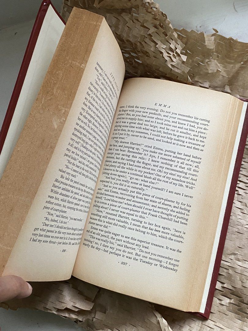 Jane Austen Emma (Category: Storybooks) located in Pasig City. Submitted by minnie.12 (Listing ID 1470536179, Image 2). Description: Original Popular Classic Library Jane Austen Hardbound Complete pages RFS: Decluttering 📍Pasig City 🚛 jnt/lalamove item+sf MOP: Gcash .