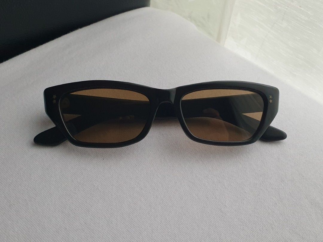 Japan Vintage Thick Acetate Sunglasses (Category: Sunglasses & Eyewear) located in Quezon City. Submitted by WasalakTwo (Listing ID 1470446915, Image 2). Description: Bought in Japan 1960s to 1970s Rare and hard to come by Glass lens Goodcondition Still presentable Well preserved Open for delivery nationwide.