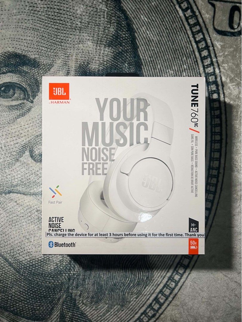JBL Tune 760nc (Category: Headphones & Headsets) located in Manila. Submitted by topdawgwardrobe (Listing ID 1470387102, Image 1). Description: JBL Tune 760nc Complete with Original Box Used 9.9/10 Condition ₱2500 (4950 srp) Honest Issue: Head Pads (Pwede mapalitan) RFS: Di nagagamit.