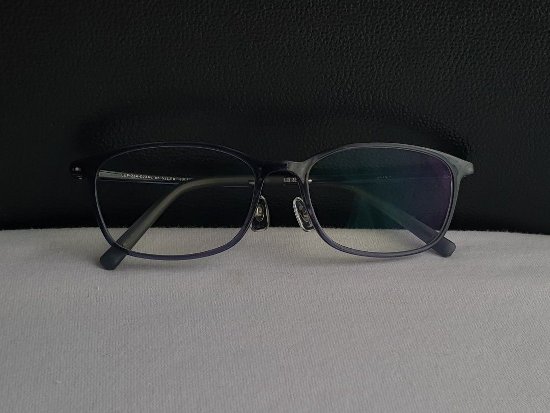 JINS Tokyo Eyeglass Frame (Category: Sunglasses & Eyewear) located in Quezon City. Submitted by WasalakTwo (Listing ID 1470440545, Image 3). Description: Bought in Japan Durable and high quality Excellent condition Clean and presentable Lens are graded, but replaceable Open for delivery nationwide Front Width 13.3cm Front Height 3.7cm.