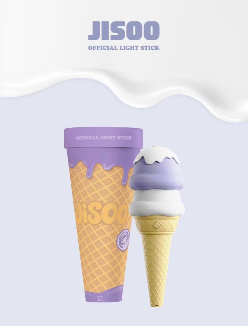[PO]JISOO Official Light Stick Ice Cream Design, Toys & Collectibles ...