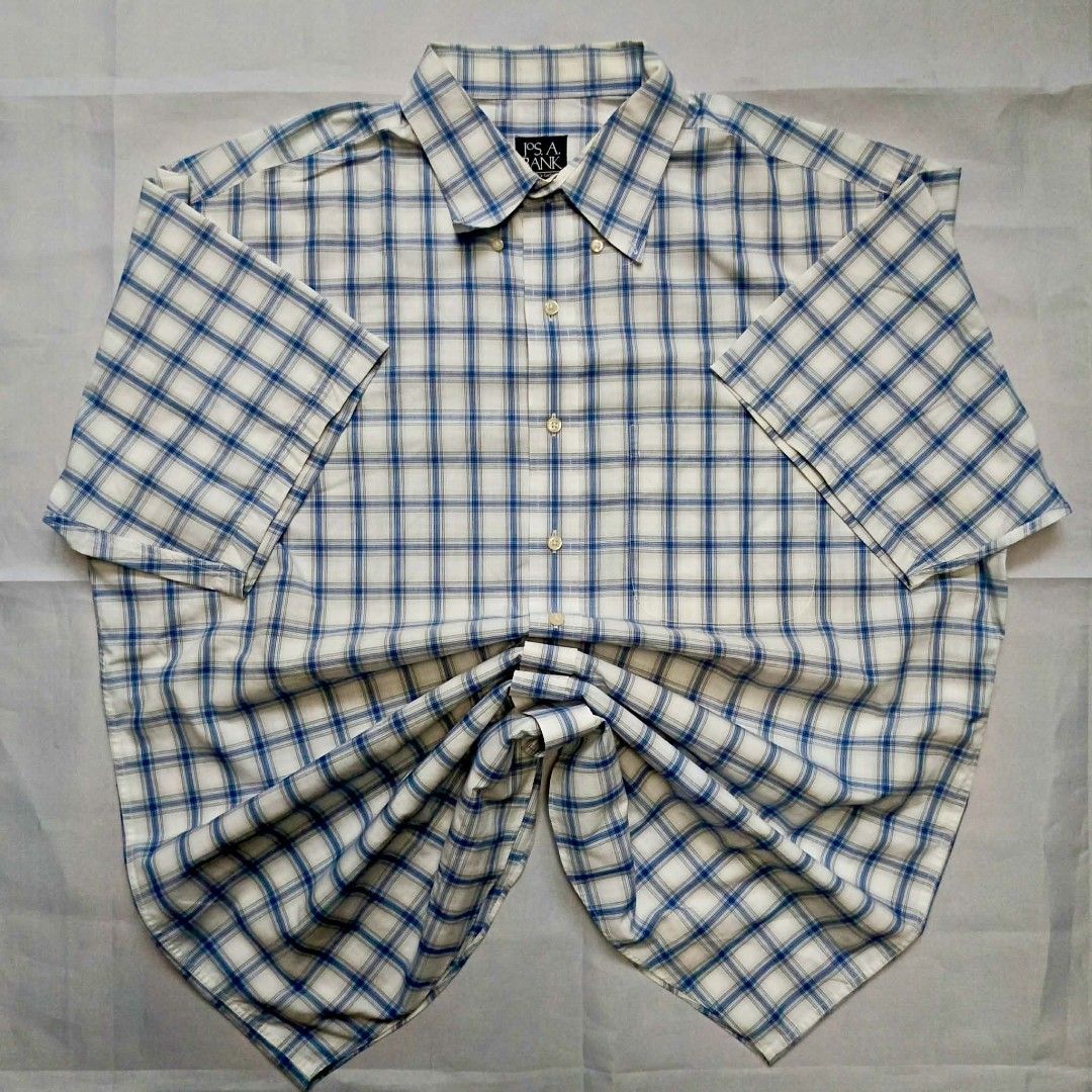 JOS.A PLAID POLO (Category: Tshirts & Polo Shirts ) located in Manila. Submitted by push.cook (Listing ID 1470502656, Image 1). Description: NO ISSUE GOOD CONDI L:34 W:27.5.