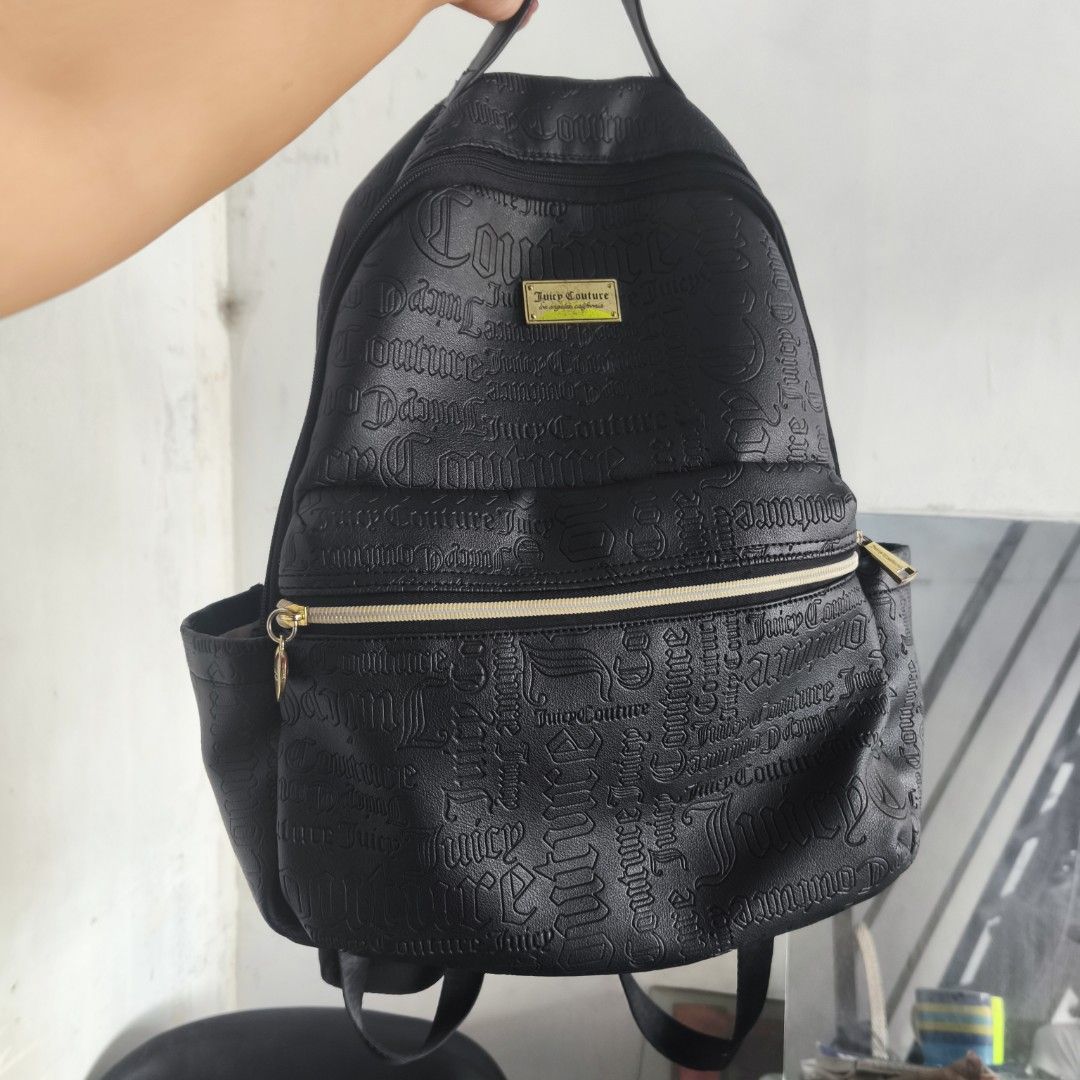 Juicy couture large size (Category: Backpacks) located in Las Pinas. Submitted by yel_olshoppe (Listing ID 1470388257, Image 1). Description: preloved bagpack juicy couture 700 only rate 8/10.