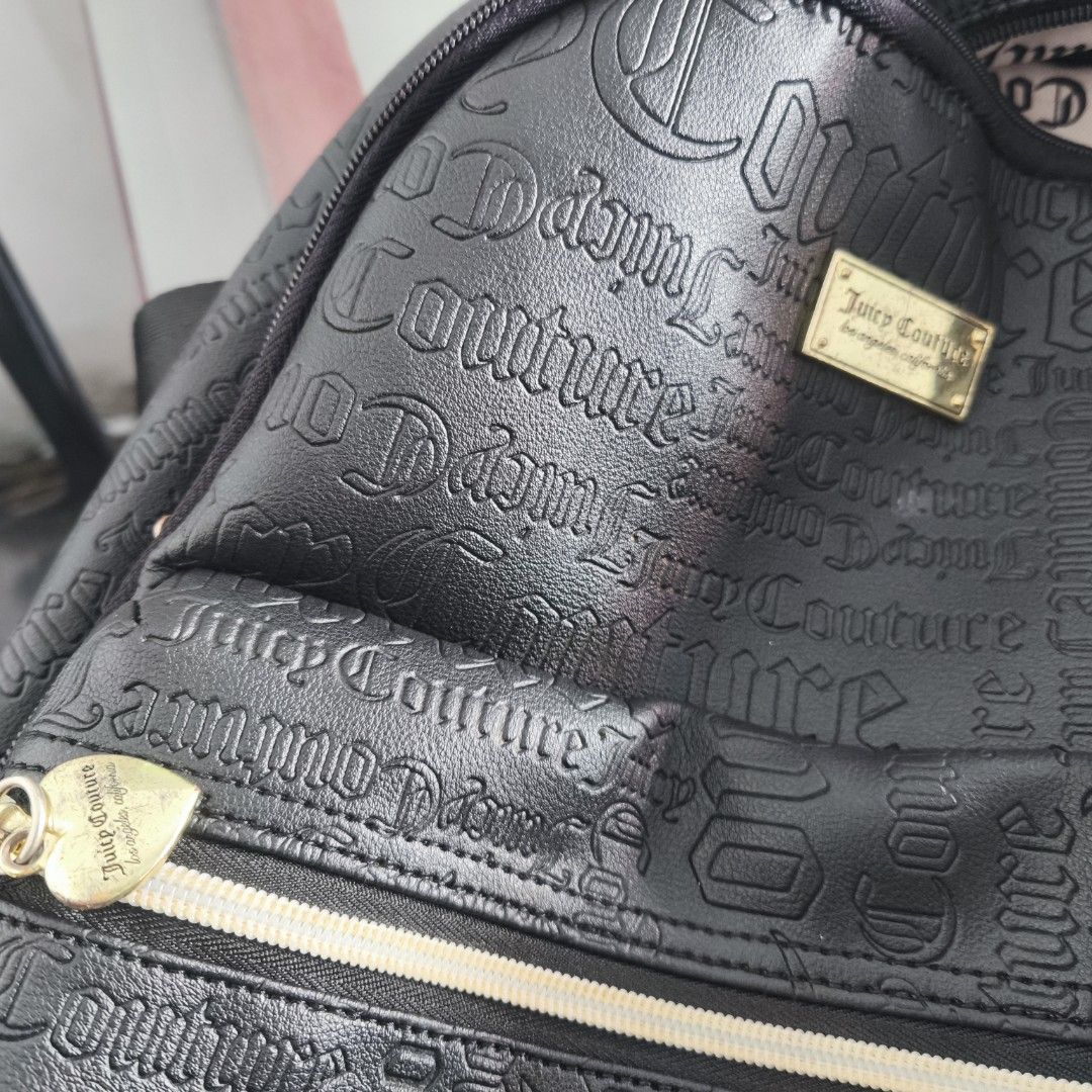 Juicy couture large size (Category: Backpacks) located in Las Pinas. Submitted by yel_olshoppe (Listing ID 1470388257, Image 2). Description: preloved bagpack juicy couture 700 only rate 8/10.