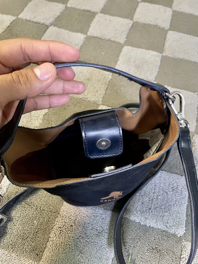 Kangol bucket sling 2-way shoulder bag (Category: Sling Bags) located in Davao. Submitted by the_rare_hustla (Listing ID 1470487795, Image 3). Description: Kangol bucket sling 2-way shoulder bag Issue See Actual Pic (Sling) Need Wash Only Color rate 10/10 Dm If Interested!.