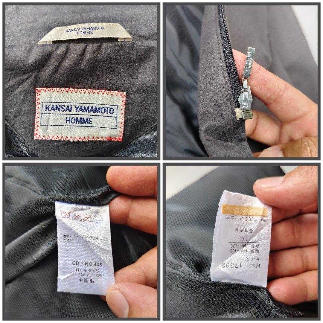 Kansai Yamamoto HOMME jacket (Category: Coats, Jackets and Outerwear) located in Baguio. Submitted by archival_thrifted.ph. (Listing ID 1470462618, Image 2). Description: FOR SALE‼️ .KANSAI YAMAMOTO HOMME MENS JACKET . EXCELLENT CONDITION .LARGE ON TAG .PHP 1280 PLUS SF .❌❌ COP/COD .MOP GCASH .COURIER J&T .BAGUIO AREA .DM FOR SURE BUYER TY.