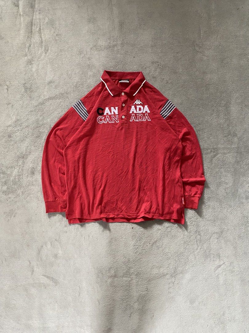 Kappa Longsleeve Polo (Category: Tshirts & Polo Shirts ) located in Ozamiz City. Submitted by thriftnikael (Listing ID 1470513701, Image 1). Description: width: 24 length: 27.5 size: xxl on tag best fit xl Color rate: 10/10 Condition: 10/10 Issue: n/a.