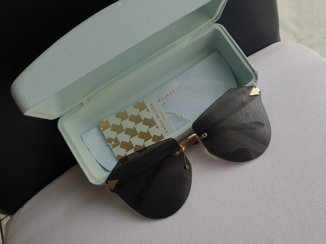 Karen Walker Rimless Sunglasses (Category: Sunglasses & Eyewear) located in Quezon City. Submitted by WasalakTwo (Listing ID 1470445915, Image 3). Description: Bought in Japan Authentic Excellent condition Clean and presentable Open for delivery nationwide.