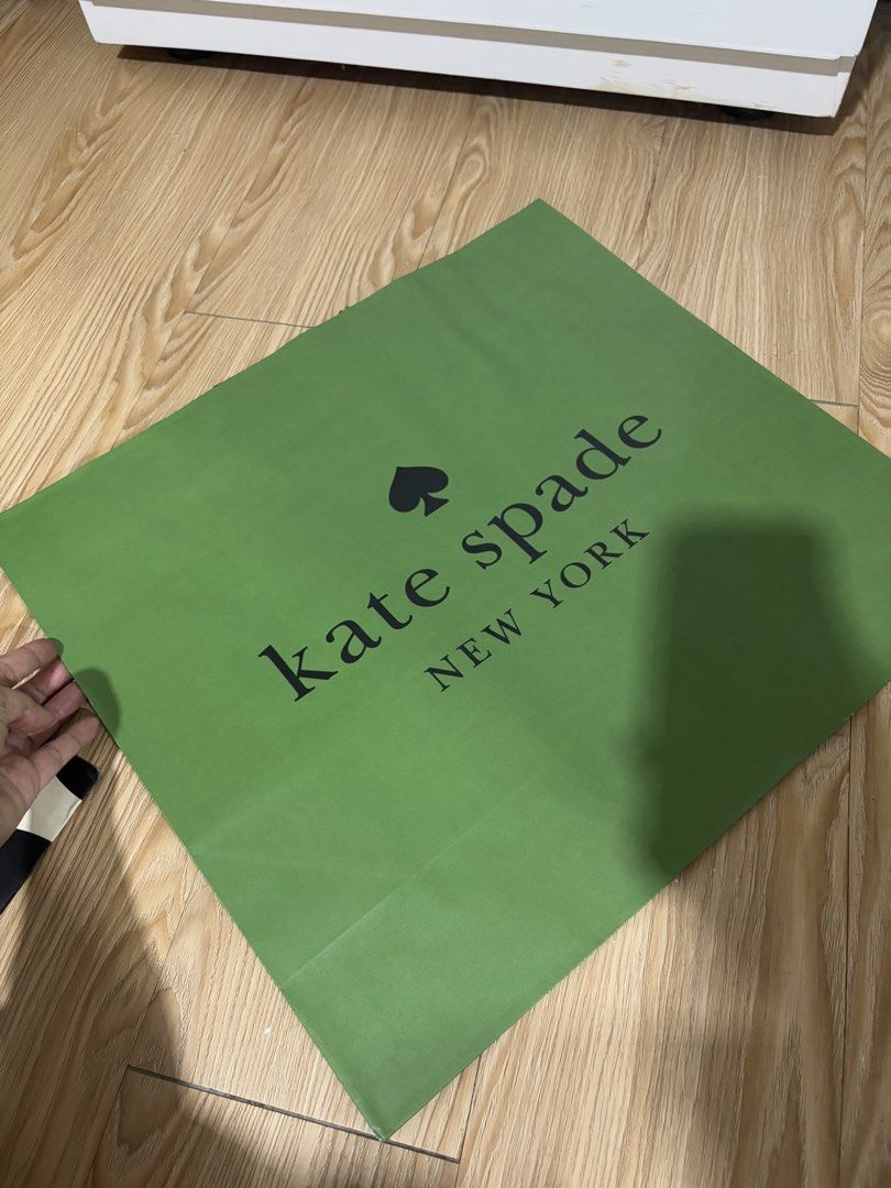 kate spade large paper bags (Category: Art & Prints) located in Cavite. Submitted by mylittlechicshop (Listing ID 1470514900, Image 2). Description: 16" height X 18" length if medium - large yung bags niyo go for large size 💯 guaranteed original from 🇨🇦 mga binibili ko lang din extra sa shoppers ko everytime may own box ako or sea cargo pasabay na items.