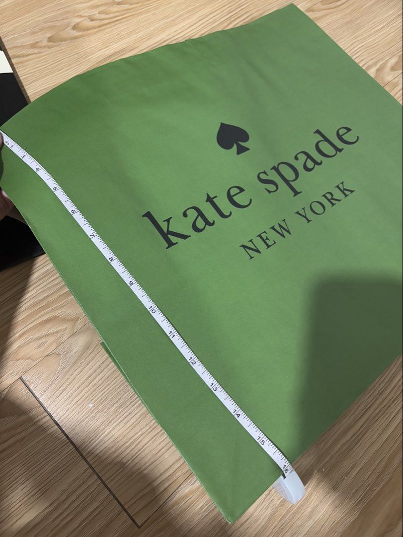 kate spade large paper bags (Category: Art & Prints) located in Cavite. Submitted by mylittlechicshop (Listing ID 1470514900, Image 3). Description: 16" height X 18" length if medium - large yung bags niyo go for large size 💯 guaranteed original from 🇨🇦 mga binibili ko lang din extra sa shoppers ko everytime may own box ako or sea cargo pasabay na items.